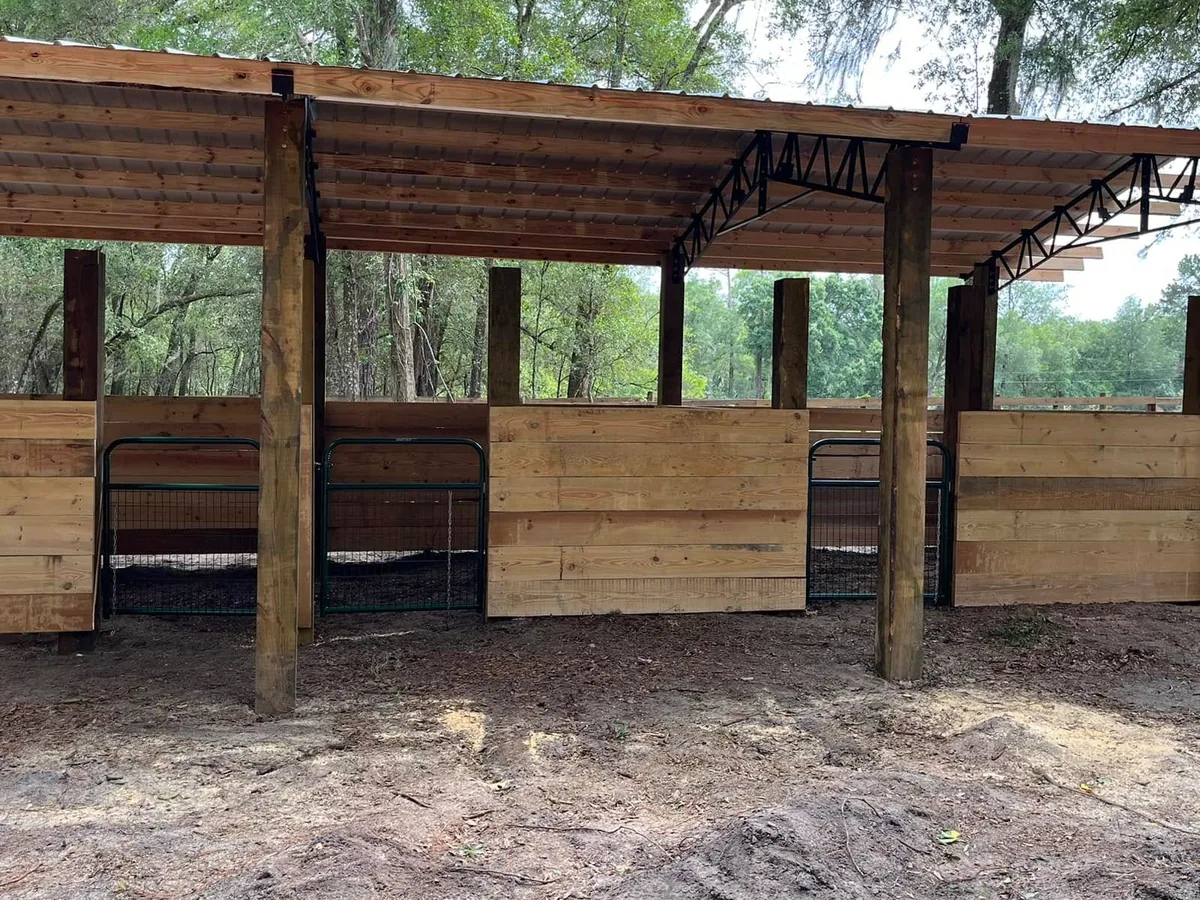 Horse Barns and Run-In Shelters in Ocala, FL